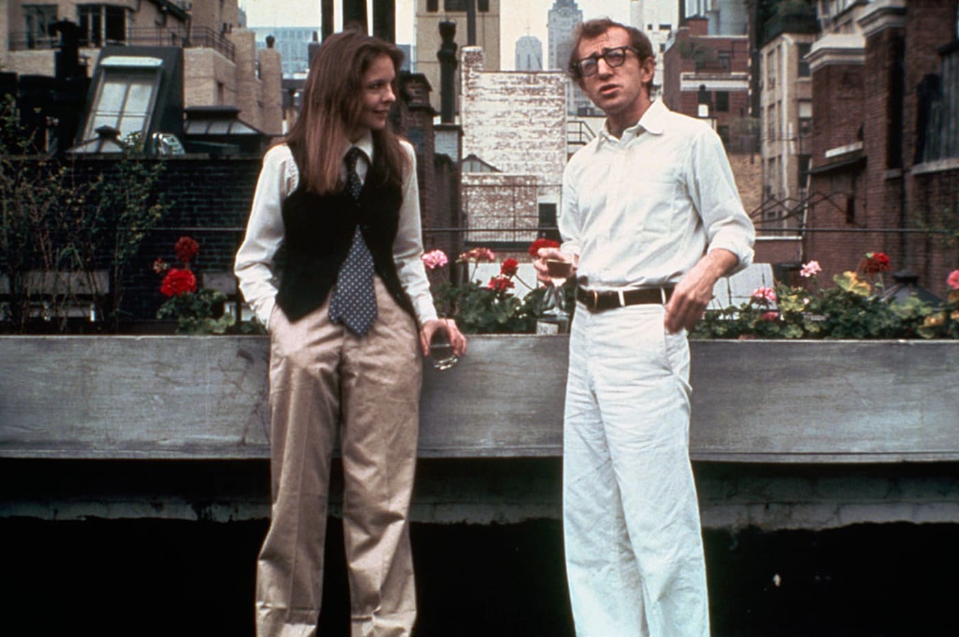 Woody Allen și Diane Keaton în Annie Hall