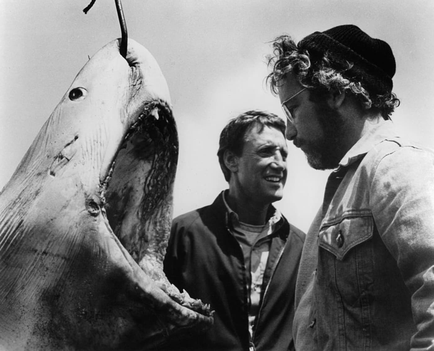 Richard Dreyfuss și Roy Scheider în Jaws