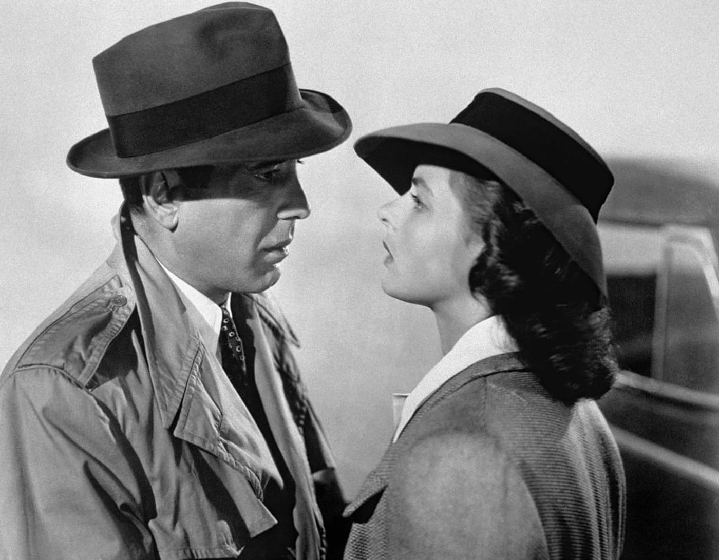 Humphrey Bogart și Ingrid Bergman la Casablanca